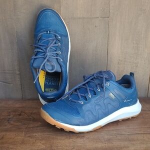 EUC Keen Explore Hiking Shoe Women's sz 8.5 Blue Waterproof Hiking Sneaker